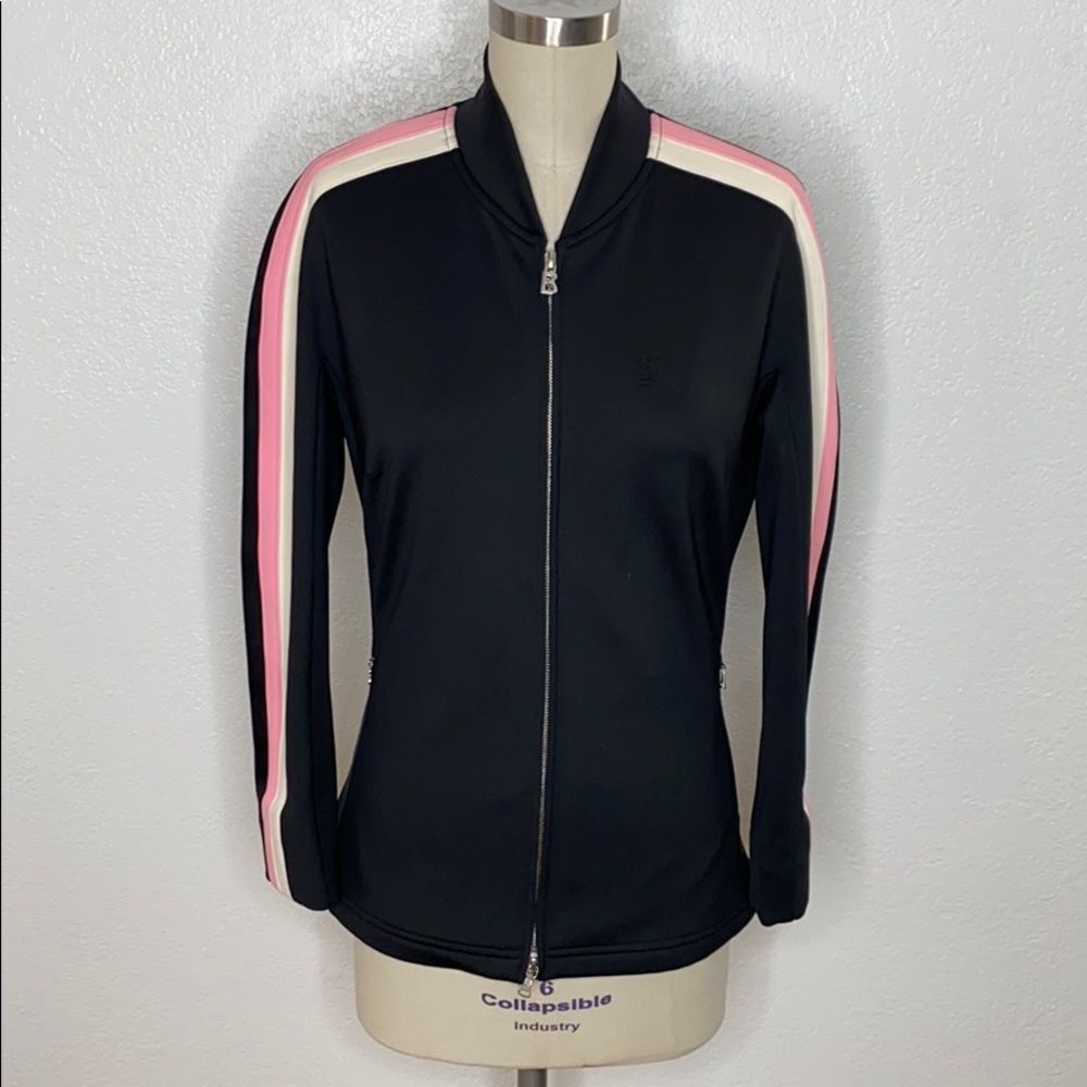 BOGNER black zip ski cold weather snow pink Y2K waterproof  jacket S